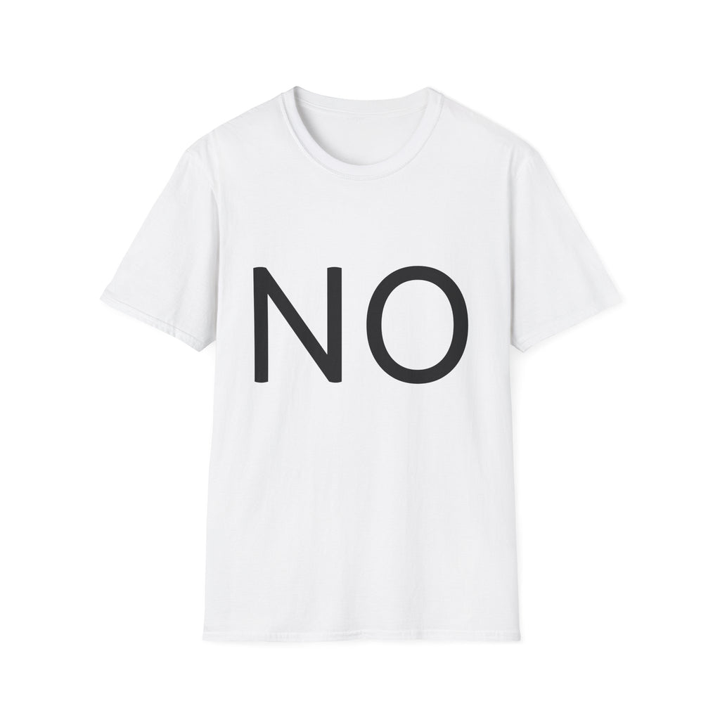 NO Graphic T‑Shirt — Bold Minimalist Statement Tee